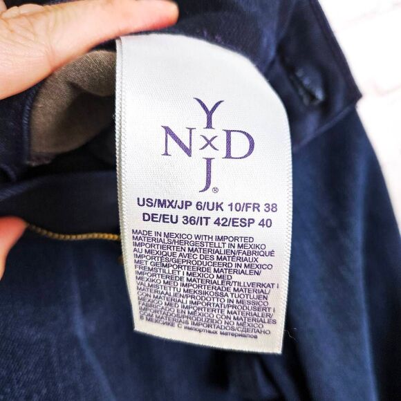 NOT YOUR DAUGHTERS JEANS Sheri Slim Deep Wash Lift Tuck Straight Leg Jean Size 6 - Picture 8 of 9